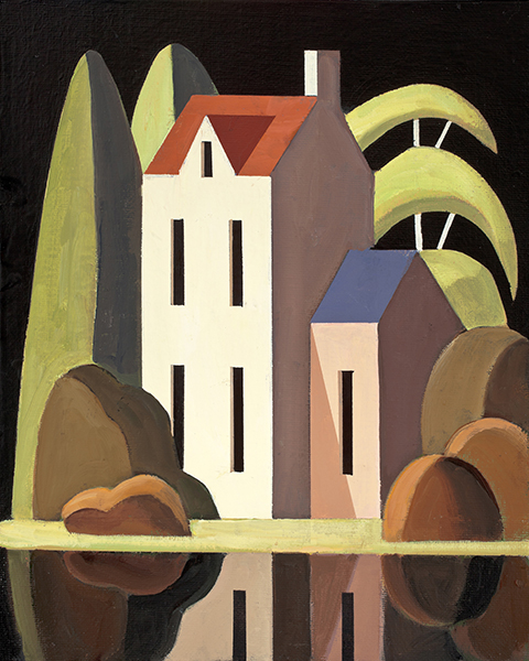 Andy Wooldridge: Low Tide At Fritham Mill 36 x 48 oil on panel