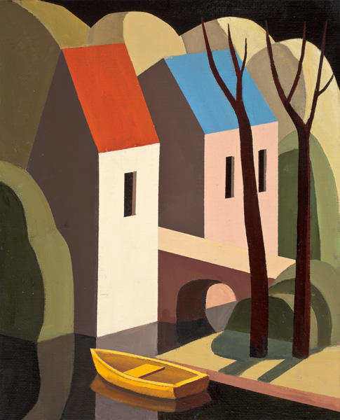 Andy Wooldridge: Low Tide At Fritham Mill 36 x 48 oil on panel